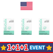 2+1 바이오가이아 프로덴티스 녹여먹는 구강 유산균 2억 CFU 민트맛 로젠지 30 정