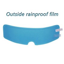 Fashion Helmet Anti-Fog Rainproof Film Nano Coating Clear Protective Patch Electric Bicycle Driving, 01 rainproof film 1pcs