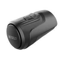 RUXELY 전기 자전거 경적 USB 충전식 125dB 시끄러운 전자 벨 200mAh 배터리 방수 도난 방지 알람 성인용 산악 로드 바이크 사이클링용, Black