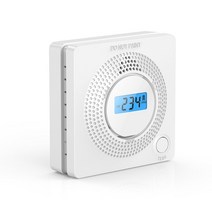 일산화탄소 경보기 감지기 센서 WiFi 탐지기 LCD 모형 CO 경보 전기 화학 Tuya App 통제, 01 WHITE