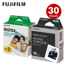 인스탁스 폴라로이드 필름 후지 스퀘어 인스턴트 화이트 에지 fuji sq10 6 20, 화이트20모노10