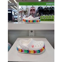 크록스 W몰 크록밴드 셰브론 비디드 클로그 키즈(207007)