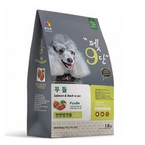 목우촌 전연령용 오리 펫9단 푸들 전용사료, 15개, 1.8kg