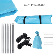 차량어닝타프 차량어닝 차량어닝탠트 차량어닝레일 뜨거운 자동차 보호소 그늘 캠핑 사이드, D-300x150cm