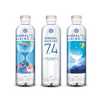 미네랄메이킹7.4 천연 알칼리수 미네랄워터 500ml FDA인증 사슴, 20개