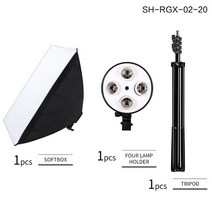 포토박스 카메라 Sh 50x70cm 4 개의 램프 softbox 키트 조명 8pcs, sh-rgx-02-20