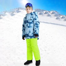 아동 유아 키즈 초등 주니어 어린이 남아 여아 스키복 보드복 썰매 상하 세트따뜻한 아기 소년 스노우 슈트