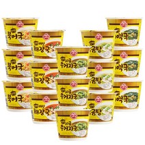 오뚜기 즉석 컵국 5종 세트 (15개입) (북어국3 + 미역국3 + 사골우거지3 + 버섯해장국3 + 닭곰탕3), 2세트