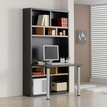 아리엘 멀티 책상책장 세트 책꽂이, 색상:워시