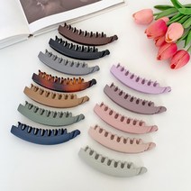 어반선데이 파스텔 무광 머리숱많은 빅사이즈 큰 빗살바나나핀 12컬러