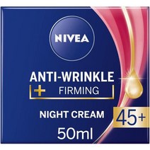 50대영양크림 레티놀 주름 나이트 수분크림 니베아 안티 링클 앤 퍼밍 크림50ml 45세 의 용 오버나이트 모이스처라이저 시어 버터 마카다미아 넛 오일 판테놀 로 관리, 단일수량