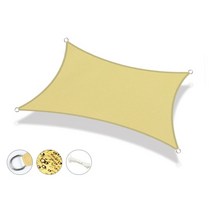 방수 사각 선쉐이드 대형 카페천막 그늘막 차양막 차광막 루프탑 발코니 테라스 야외 햇빛가림 그늘막, 황토색3x3미터[방수천]