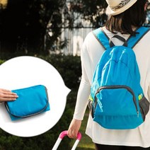 DMM 1+1 ( 2개 ) 세트 다용도 휴대용 접이식 가방 백팩 장바구니 등산 낚시 캠핑 짐가방 보조가방, 접이식백팩-핑크-1개, 접이식백팩-그레이-1개