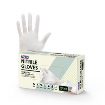 테이팩스 니트릴장갑 화이트 소형 100매, 1개, 소(S)