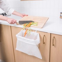 생활백서 무타공 선반걸이 벽걸이 휴지통 주방용, 휴지통 1개입+리필봉투100개, 블랙
