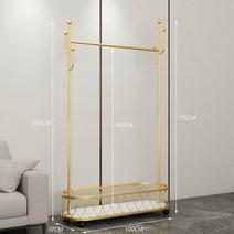 매장용 옷가게 행거 사무실 디자인 파이프 의류 인테리어 이동식, A타입 길이 100