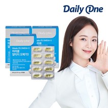 데일리원 전소민 미라클 알티지 오메가3 노르웨이 프리미엄 영양제 1010mg 60캡슐, 3통