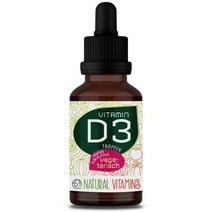 유기농비타민d 액상 임산부 어린이비타민d NATURAL VITAMINS 비타민 D3 실험실 테스트 한 방울당 1000IU 독일 생산된 코코넛 MCT 오일 50ml1750방울, 단일수량, 단일개당 용량/중량/정
