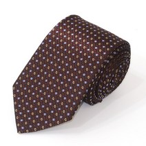 앤드류스타이 명품넥타이 남자넥타이 아빠생일선물 갤럭시 도트 브라운 7.5cm