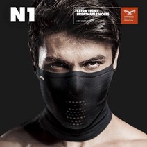 [나루] 마스크 N1 - 자외선차단 숨구멍이 있는 여름전용 마스크, 전체색:라이트핑크