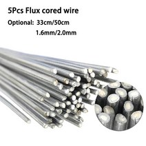 인바5Pcs 저온 쉬운 용융 알루미늄 용접봉 플럭스 코어 드 와이어 1.6/2mm 막대 불필요 솔더 파우더, 02 330mm 2 0mm
