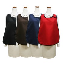 쿡셰프 벨크로 손님용 간이 앞치마 4종 택1, 블랙, 1개