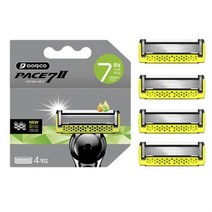 정924538-도루코 페이스7투용 면도날 리필4개 도루코 면도날 도루코리빙 면도기 쉐이빙, [{#~상품선택~#}]