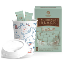 맥널티커피 아메리카노 블랙 민트초코향 20p + 리유저블컵 세트, 20개, 4세트