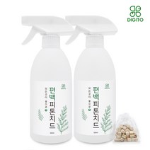 피톤치드 스프레이 편백칩 집먼지진드기 새집증후군 편백수 섬유탈취제, (4884)500ml2개+편백칩