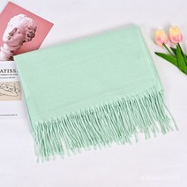 여성머플러 가을겨울 캐시미어라이크 머플러 솔리드 머플러 프린지 빅숄 200*70cm