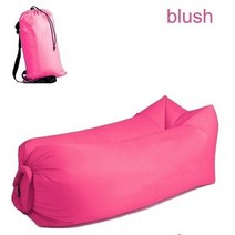 침낭 성인 해변 라운지 의자 빠른 접이식 캠핑 방수 풍선 소파 가방 레이지 공기 침대, [14] Blush