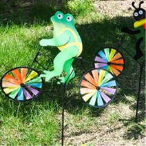 자전거타는개구리 바람개비 정원조형물 왕 장식 매장앞 테라스꾸미기 대형