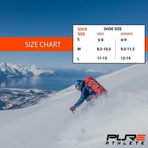 Pure Athlete 미드웨이트 스키 양말 - 가장 따뜻한 겨울 보온 양말 .. 정품보장, Medium, 3 Pairs - Black/Neon Pink