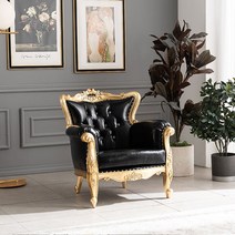 수입엔틱가구 레시피 02 골드 1인 소파, 단품