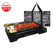 라니 가스와이드그릴 기본형 REWG-i100B 캠핑용 휴대용 가정용 업소용 썬버너 넓은불판, 1개