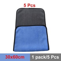손세차세차용 초극세사 세탁 타월 30x30 40 60CM 후 물기 제거 이물질 청소 물 흡수 섬세한 블루, 08 30x60x5pcs_01 초극세사