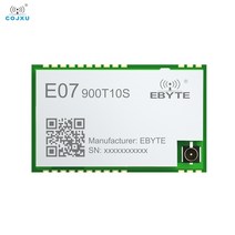 PBX CC1101 무선 모듈 COJXU E07900T10S 915MHz 10dBm IPEX 스탬프 홀 15km GFSK 비용 효율적인 SMD