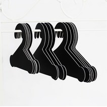얼반프렌즈 강아지 종이옷걸이 S (1set-10pcs) 애견 옷걸이, 무광블랙, 1set