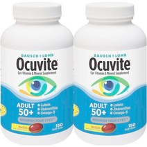 바슈롬 오큐바이트 눈영양제 50+ 1+1 총 300정 Ocuvite 오메가3 시니어