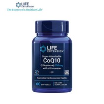 라이프익스텐션 슈퍼 코엔자임Q10 코큐텐 COQ10 유비퀴놀 리모넨 100mg 60캡슐