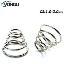 와이어 직경 1/1.2/1.5/1.8mm 304 스테인레스 스틸 테이퍼 압력 스프링 타워 원추형 콘 압축 스프링, 1Pc, 1x(18-23)x30-6