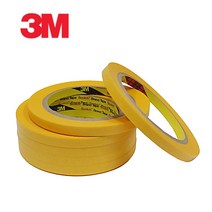 3M 내열마스킹테이프 244 5mm 8mm 10mm 12mm 15mm X 50M 자동차도장 3D프린터용 종이테이프, 8mmX50M