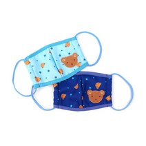 곰돌이 아동 순면 황사 마스크 미세먼지마스크 .MA0672, 3 스카이블루 S 품절