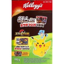 켈로그 첵스초코 포켓몬 가오레 기획팩 990g (첵스초코 570g+문앤스타 420g) -스페셜 가오레디스크 포함-