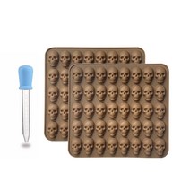 과일 젤리를 위한 미니 해골 모티브 실리콘 몰드, DCE1, 1개