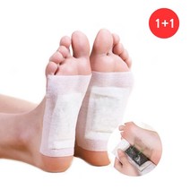 [소공원] 1+1 목초수액시트 패치 한국 20매 발바닥 발패치 노폐물제거 풋팩 효도선물, 1set