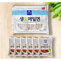 [6인분세트] 냉모밀 메밀소바 면사랑 가쓰오소바장국 6개 포함, 6개세트