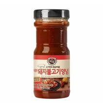 CJ더마켓 만능 소스 황금 소스 양념 장레시피 백설 매콤한 돼지불고기양념 양념 간장 소불고기 돼지고기 전골 840G, 6개