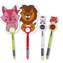 캐릭터 볼펜 거울 미러 돋보기 부채 2색 판촉물, 여우(부채)