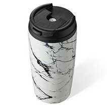 정품 텀블러 MUCHENGHY 뚜껑과 빨대가 있는 591.5ml(20온스) 텀블러 이중벽 스테인리스 스틸 진공 단열 높은 밀봉 누출 방지 여행용 커피 머그잔 뜨겁거나 차가운 음, 6, Marble